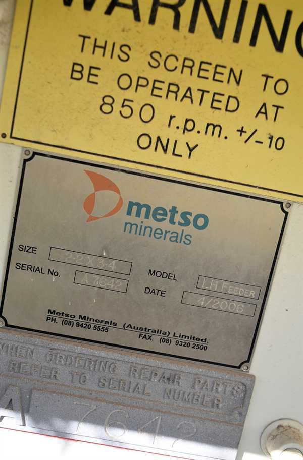 2 Units - Unused Metso 2.2m X 3.4m Vibrating Feeders)